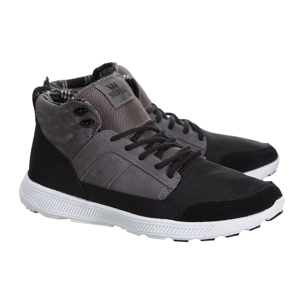 Baskets Supra Bandito Grise Noir Grey/Black-White Homme | MLE-20618139